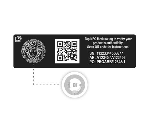 etichetta nfc versace|versace qr code.